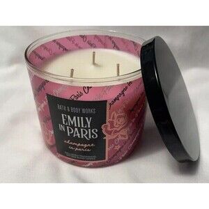 Bath and Body Works 3 Wick Candle Champagne In Paris Emily in Paris Collection